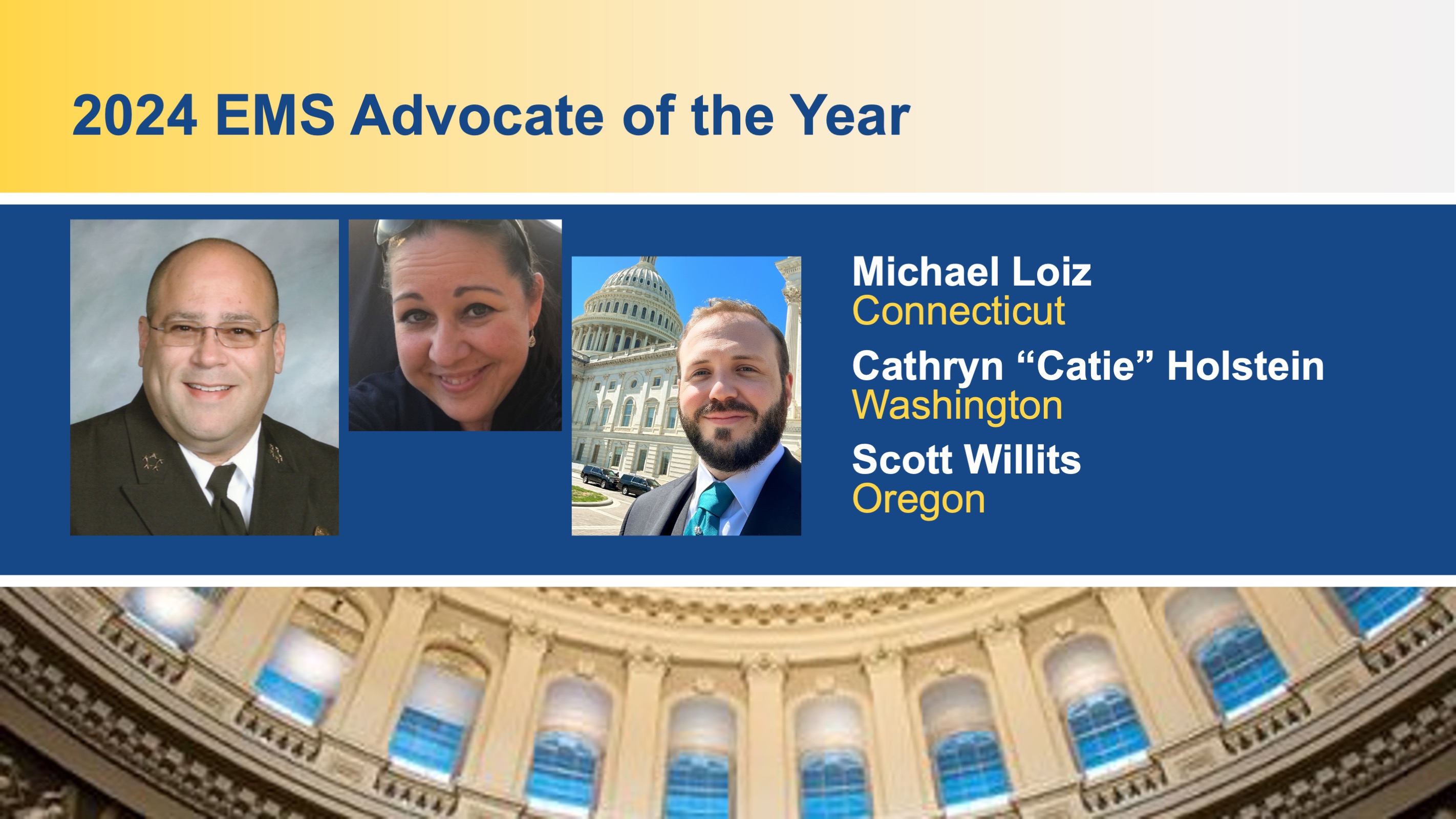 NAEMT Announces 2024 Recipients of the EMS Advocate of the Year Awards